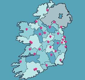 Map of all 34 Comhairle